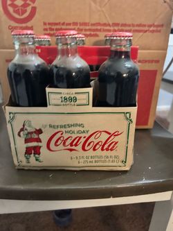 Coca-Cola Holiday Circa 1899 Limited Edition 6-Pack Glass Bottles