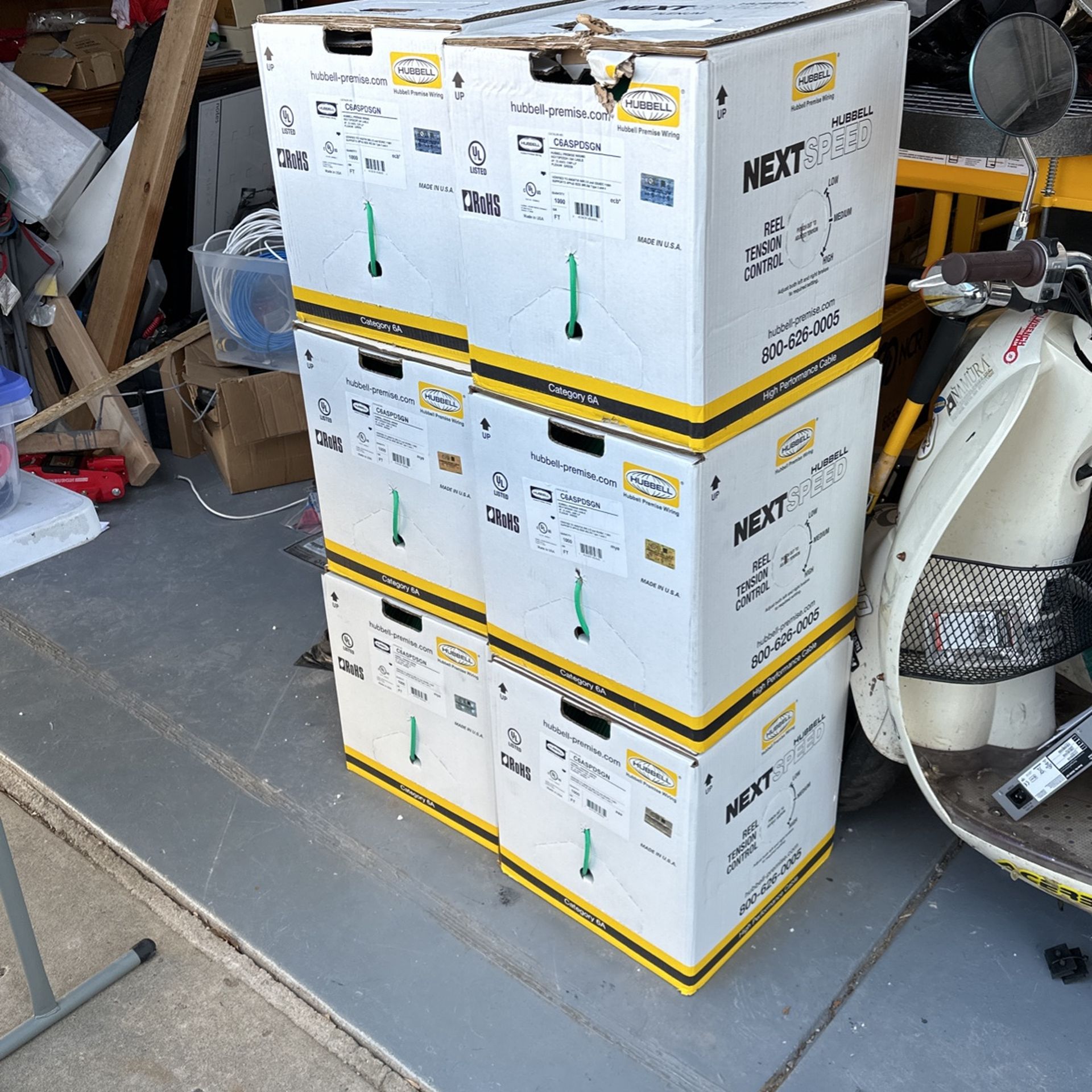 CAT 6a Plenum Shielded Cable Green MAKE OFFER