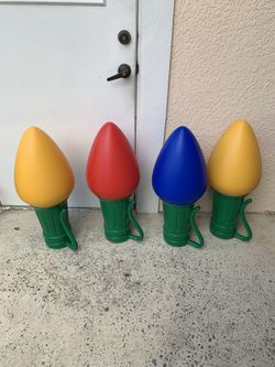 Blow Mold Christmas Light Bulbs