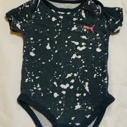  3-6 months puma tie dye onesie used