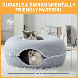 Cat Play Bed- Tunnel / cat Scratcher New 24”