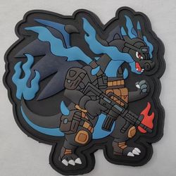 Tactical Fire Dragon PVC Patch – Velcro Morale Patch (3”)