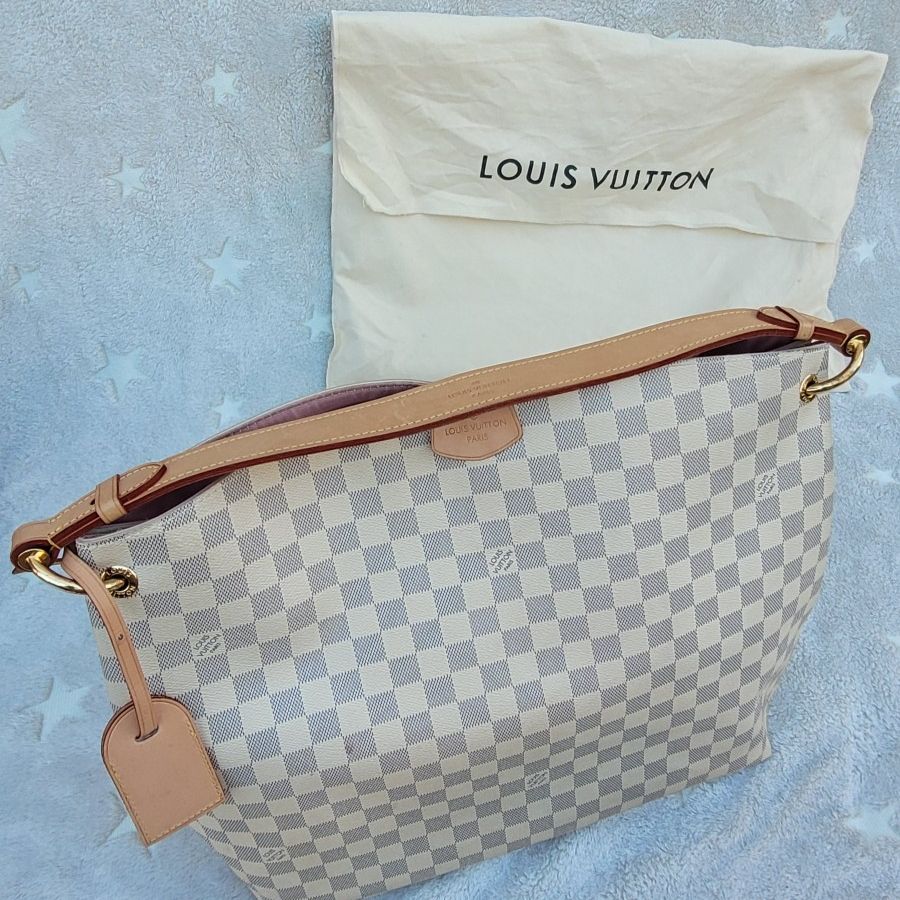 Louis Vuitton 2021 Damier Azur Graceful MM Tote Bag – Lux Second Chance