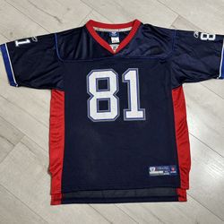 Buffalo Bills Terrell Owens Reebok NFL Equipment Jersey Size XL Blue Youth