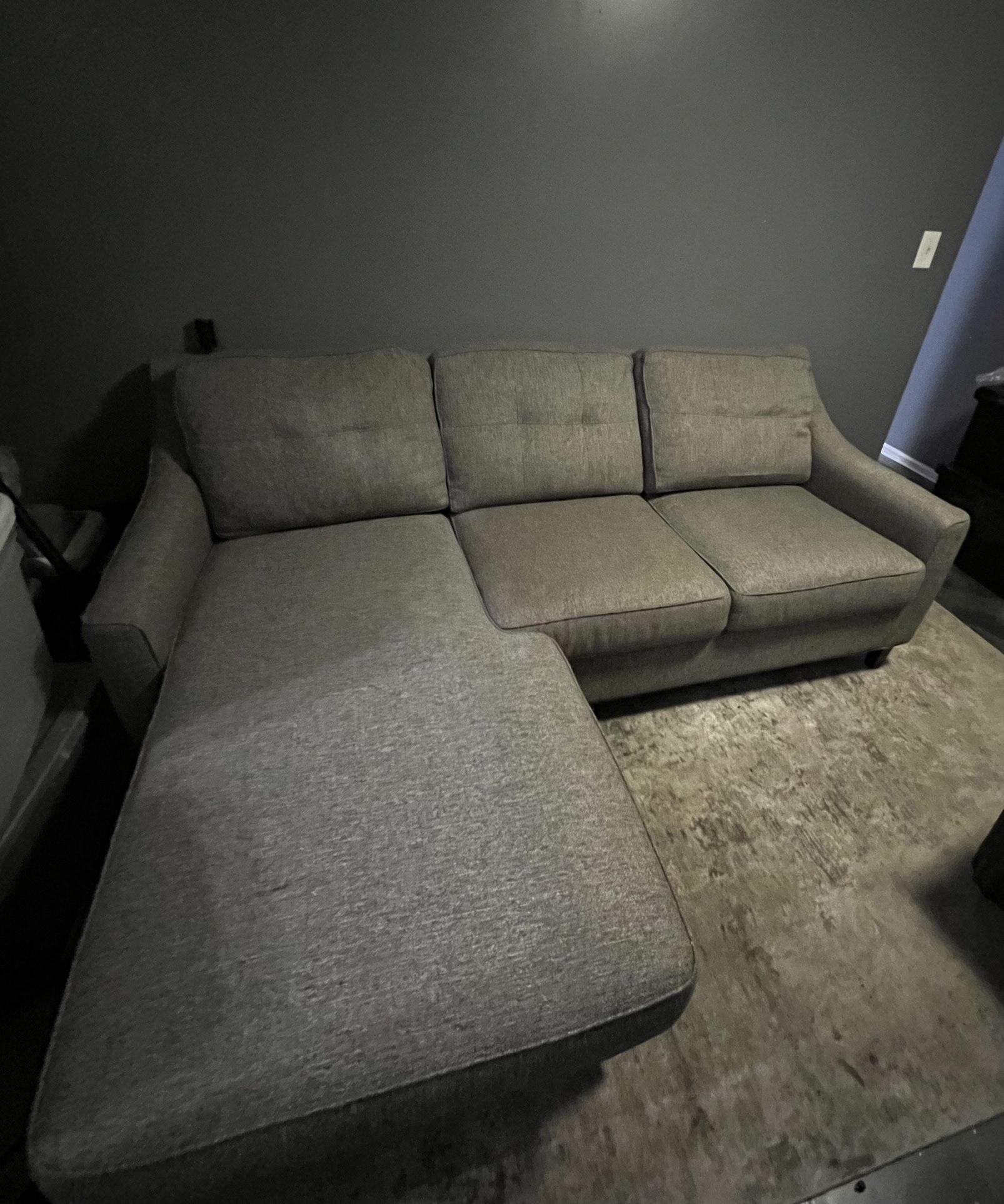 A Nice Gray Sectional Couch