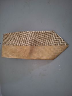 Versace Tie Multi Pattern 58 Inch Golden Brown Color