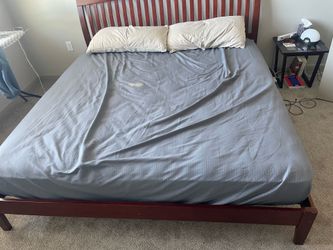 King size bed and mattress