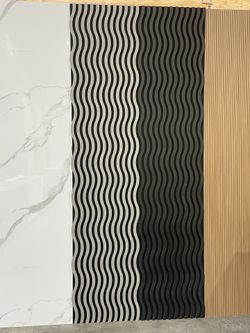 Modern Acoustic Wall Panels + PVC Marble Wall Panel 2ft x 9ft | Decorative & Soundproof