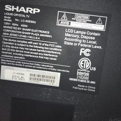 60 " SHARP  AQUOS TV