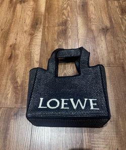 Loewe Inspired raffia bag