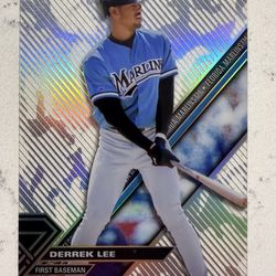 2017 Topps High Tek Baseball Camo Stripes (3A Pattern) DERREK LEE Marlins