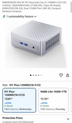 MINISFORUM Mini PC M1 Plus, Intel Core i5