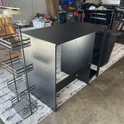 Desk And Black Organizer