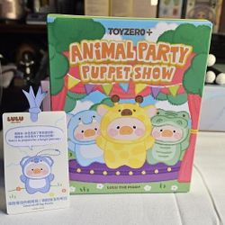 Lulu The Piggy Animal Party Puppet Show Keychain Blind Box 
