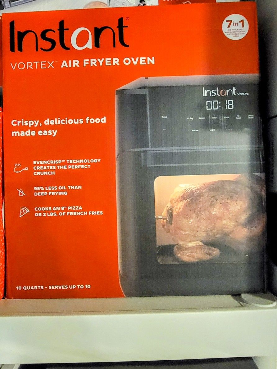 🍂 MOVING SALE 🍁 Brand New Instant Pot - Vortex Plus 10 Quart Air Fryer Oven Black Retails $150+
