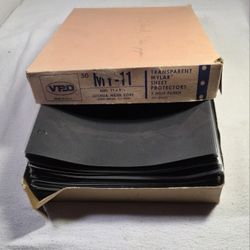 3 Hole Clear Cover Black Insert Sheet Protectors Mylar .002 Gauge