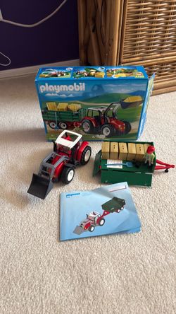 Playmobil 4496 Tractor with Hay Trailer