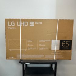 New LG 65" 65UQ75 4k UHD Smart TV