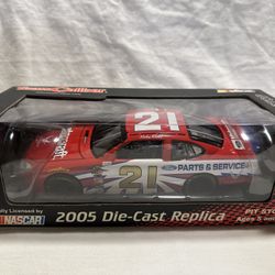 1:24 scale NASCAR die-cast — 2005 Ford Parts & Service #21 driven by Ricky Rudd.