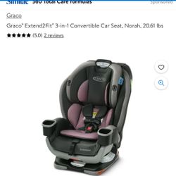 Graco Extend2Fit 3 In 1 Car seat