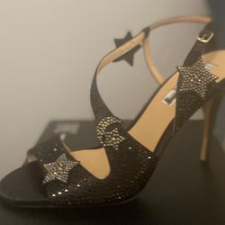 New INC Star and moon Stunning Bejeweled Heels Size 8.5
