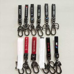 Leather Car Keychain Keyring  $10 Each