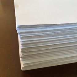 40# Bond/uncoated Paper (500 Sheets) Clean, Used Once