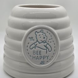 Disney Winnie the Pooh Bee Happy Ceramic Beehive Kitchen Utensil Holder