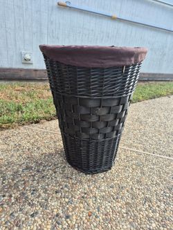 Brown wicker basket