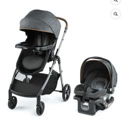Graco Modes Trio Travel System, Infant Stroller, Hemlock