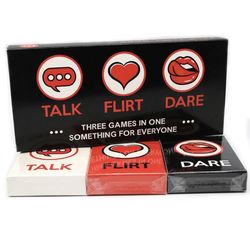 ARTAGIA Talk Flirt Dare Couples Card Game – Date Night / Relationship Game 
