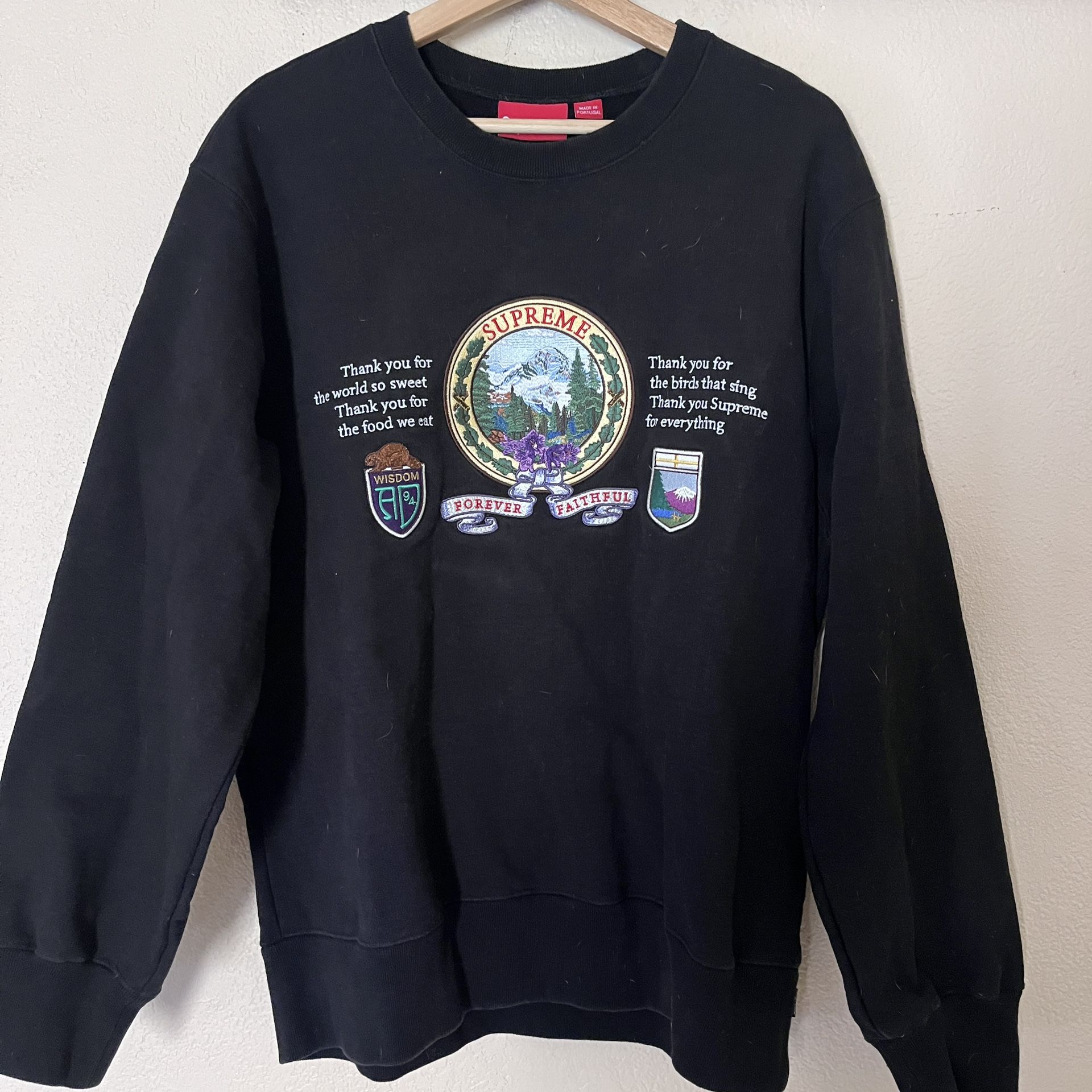 Supreme Mountain Crewneck Sweatshirt LARGE