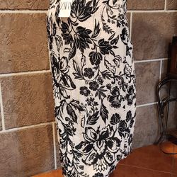 Black And Cream Zara Skirt!!