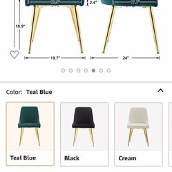 Teal Chairs 