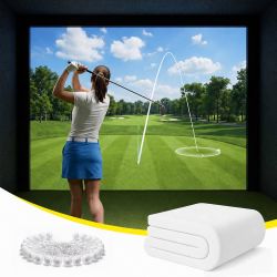Golf Impact Screen for Simulator, HD Projector Hitting Practice Screen