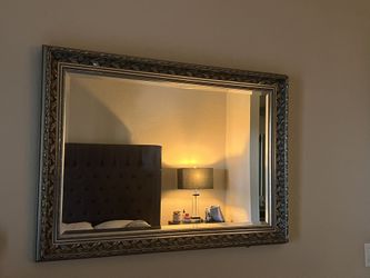 Silver Wood Mirror
