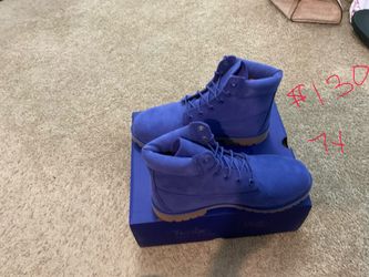 Timberland 6-Inch Boots Blue Size 7Y