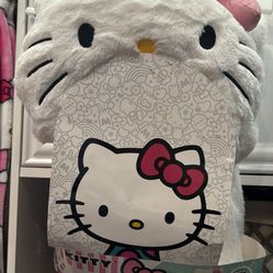 Hello Kitty Blanket With Attached Pillow