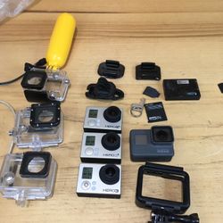 GoPro 5 & 2X 3plus and one 3