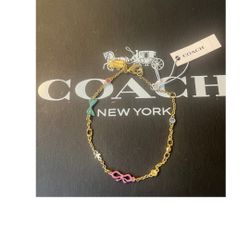 Coach Mini Bow Linear Bracelet 