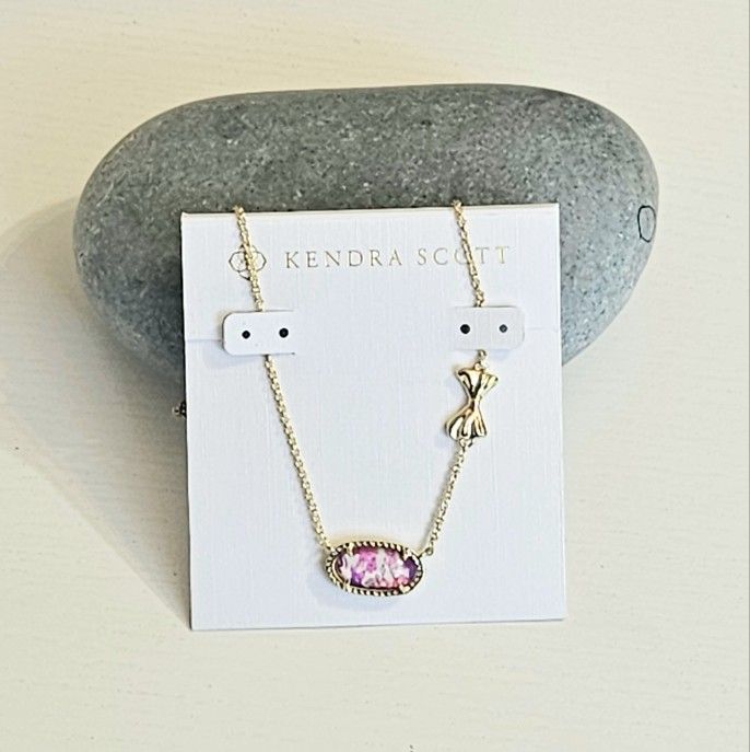 Kendra Scott Gold Pendant Bow women's necklace Women's  Gift