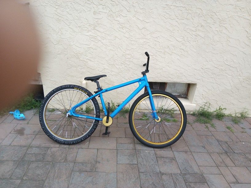 Cheap But Good Thruster Bmx Bike Blue And Gold 