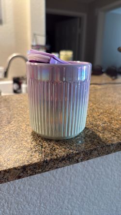Starbucks “Iridescent Lavender Ribbed” Cold Cup