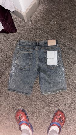 purple jorts