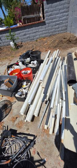 Bulk PVC Pipe and Plumbing Fittings Lot