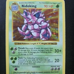 Pokemon Base Set Shadowless Nidoking