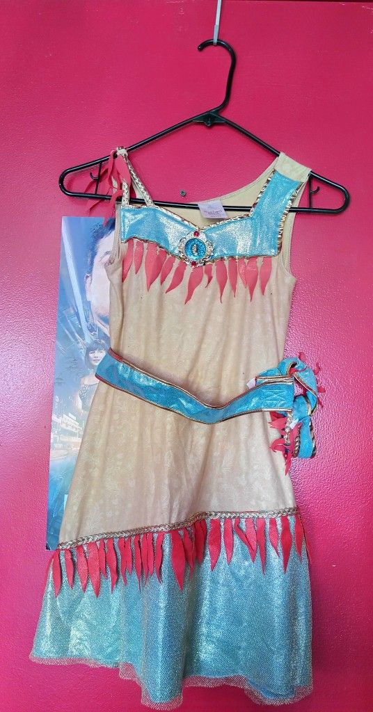 Pocahontas Halloween Costume Size 7-8