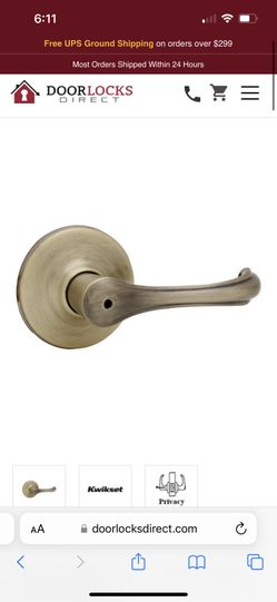 Antique Brass Door Privacy Lever (Pack Of 6)