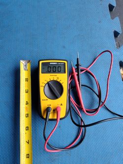 $15 firm, Yes, it's available, Sperry DM 6250 digital multimeter, excellent condition, 7 functions, auto ranging, $50 retail
