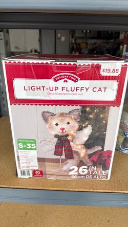 Light up fluffy cat – New
